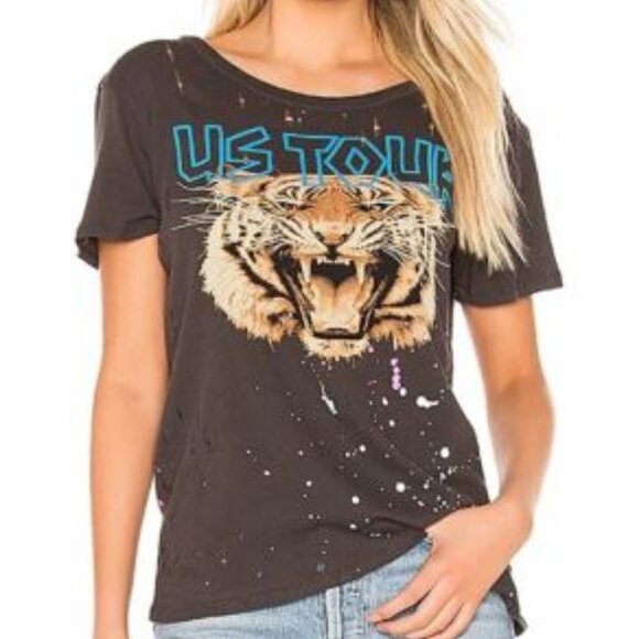 Anthropologie Chaser US Tour Tiger Tee S - Picture 2 of 8
